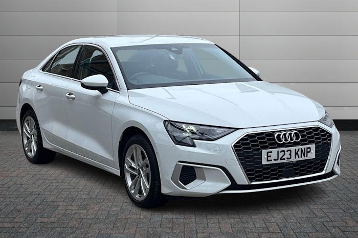 Compare Audi A3 1.0 Tfsi 30 Sport Saloon S Tronic 110 EJ23KNP White