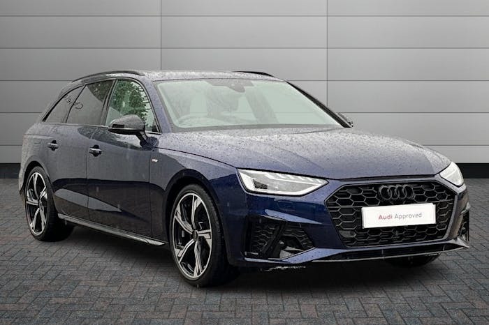 Compare Audi A4 Avant 2.0 Tfsi 35 Black Edition Estate S Tron EF73VDO Blue