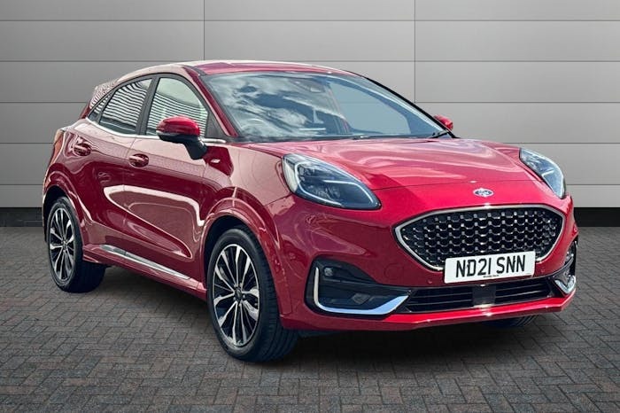 Compare Ford Puma 1.0T Ecoboost Mhev St Line Vignale Suv ND21SNN Red