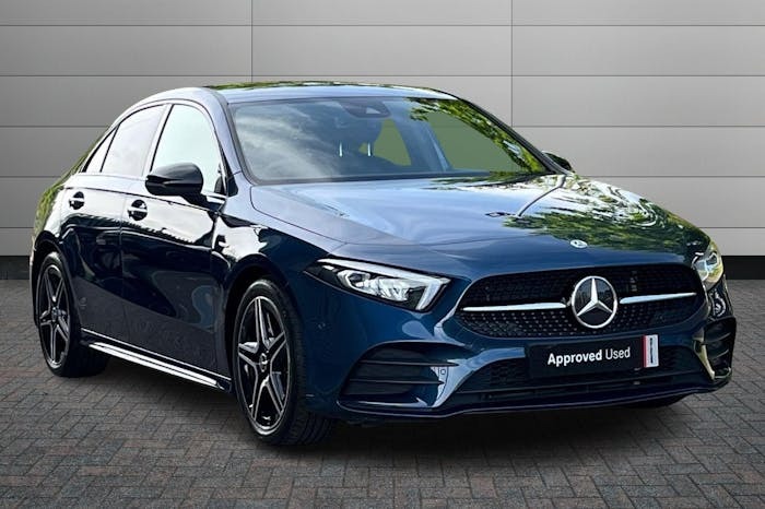 Compare Mercedes-Benz A Class 2.0 A180d Amg Line Edition Premium Saloon Di AV22JYL Blue