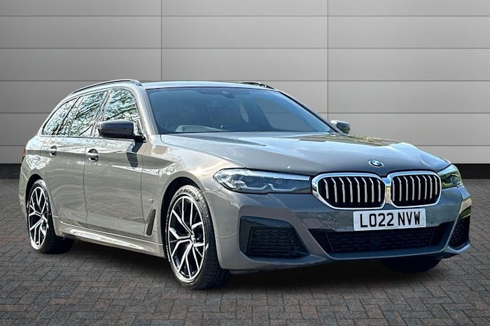 Compare BMW 5 Series 2.0 520D Mht M Sport Touring Hybrid Ste LO22NVW Grey