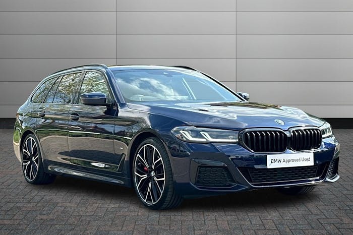 Compare BMW 5 Series 2.0 520D Mht M Sport Touring Hybrid Ste YK23AGA Blue