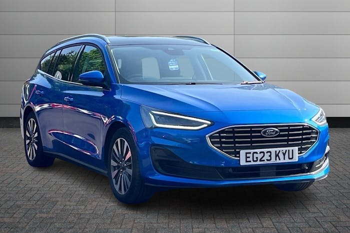 Compare Ford Focus 1.0T Ecoboost Mhev Titanium X Estate Hy EG23KYU Blue