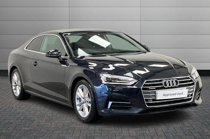 Compare Audi A5 2.0 Tdi Sport Coupe S Tronic Quattro KS17XLD Blue