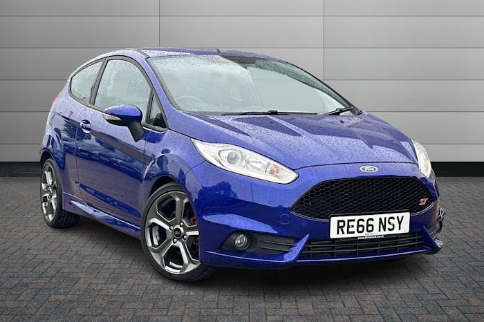 Compare Ford Fiesta 1.6T Ecoboost St 1 Hatchback 1 RE66NSY Blue