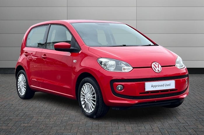 Compare Volkswagen Up 1.0 High Up Hatchback 75 Ps FD63ORN Red