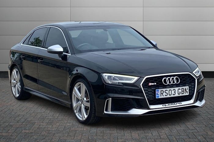 Compare Audi RS3 2.5 Tfsi Saloon S Tronic Quattro 400 RS03GBN Black
