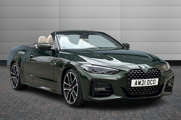 Compare BMW 4 Series 2.0 420D Mht M Sport Convertible Hybrid AW21DCO Green