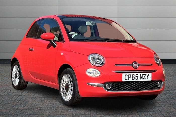 Compare Fiat 500 1.2 Lounge Hatchback 69 Bhp CP65NZY Pink