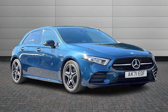 Compare Mercedes-Benz A Class 1.3 A180 Amg Line Edition Executive Hatchback AK71EOF Blue