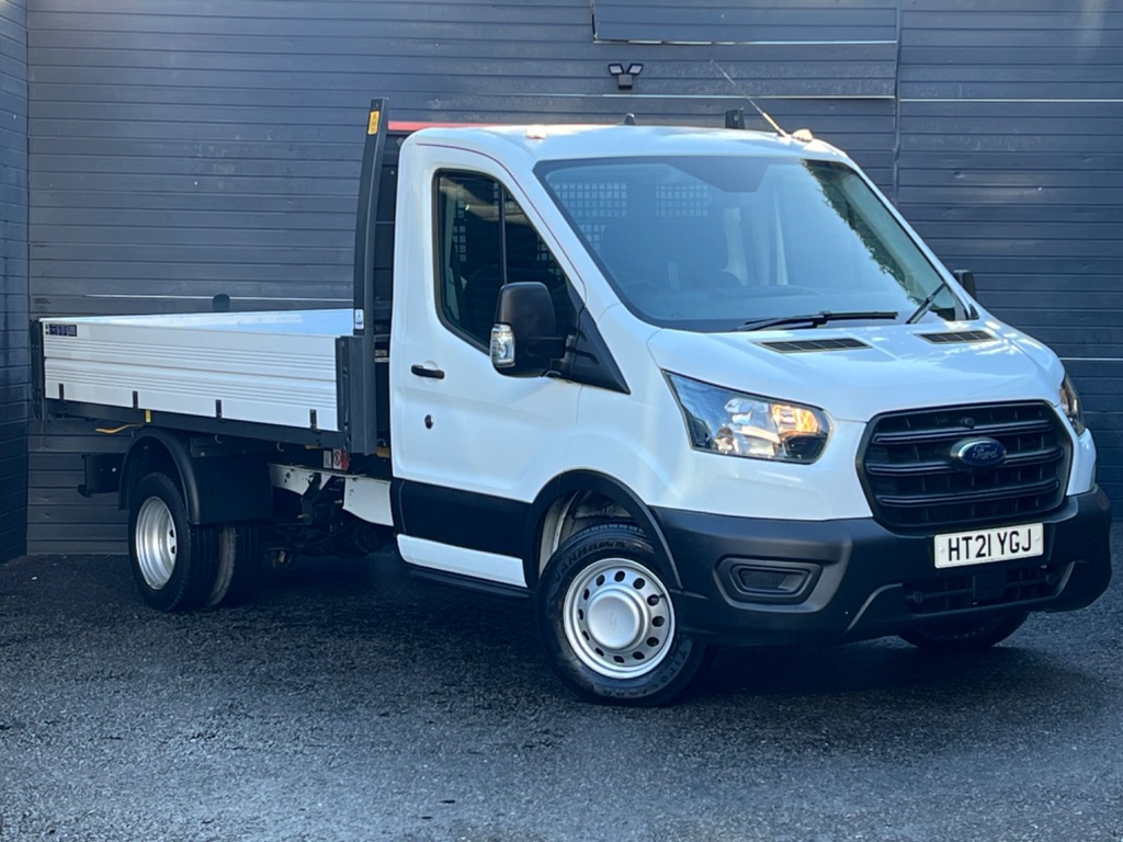 Compare Ford Transit Custom 2.0 Tdci 130 Ps 350 Tipper Leader L2 Mwb One Stop HT21YGJ White
