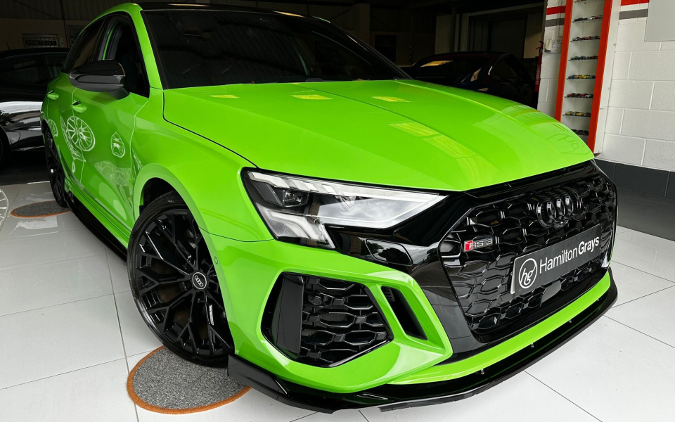 Compare Audi RS3 Petrol  Green