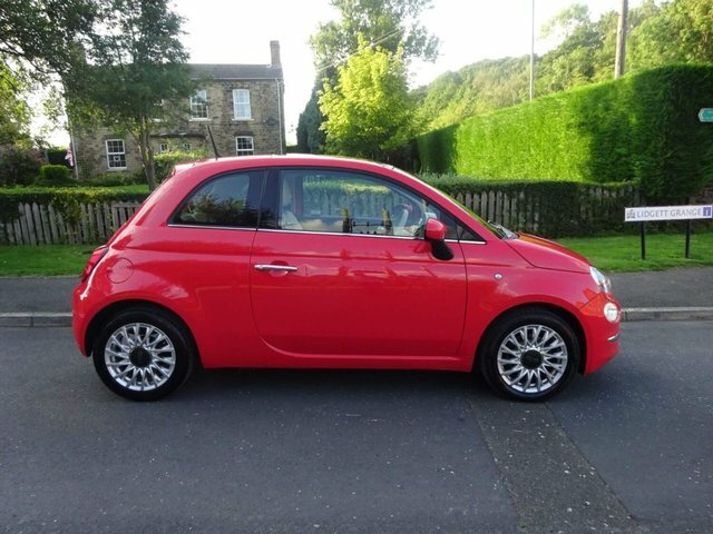 Compare Fiat 500 Hatchback 1.2 Lounge Euro 6 Ss 201666 MF66OFA Pink
