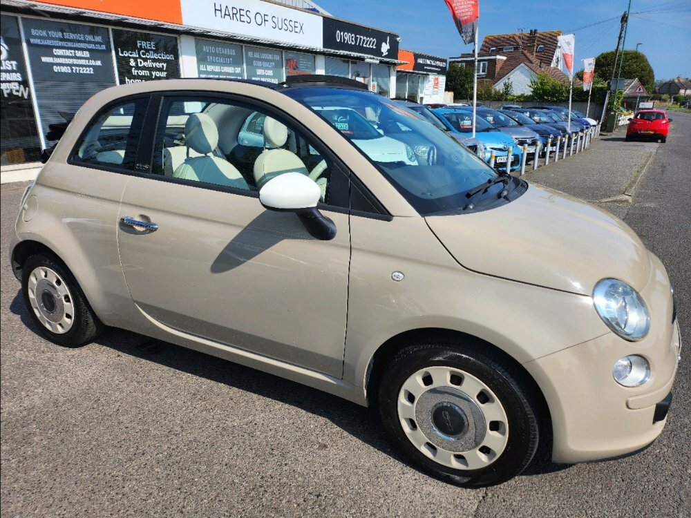 Fiat 500C 0.9 Twinair Colour Therapy Convertible Beige #1