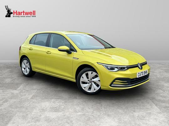 Compare Volkswagen Golf 1.5 Etsi 150 Style Dsg CA70BHN Yellow