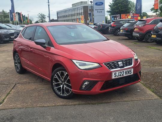 Compare Seat Ibiza 1.0 Tsi Xcellence Lux Hatchback SJ22KNS Red