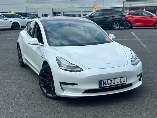 Tesla Model 3 Performance Awd Performance Upgrade White #1
