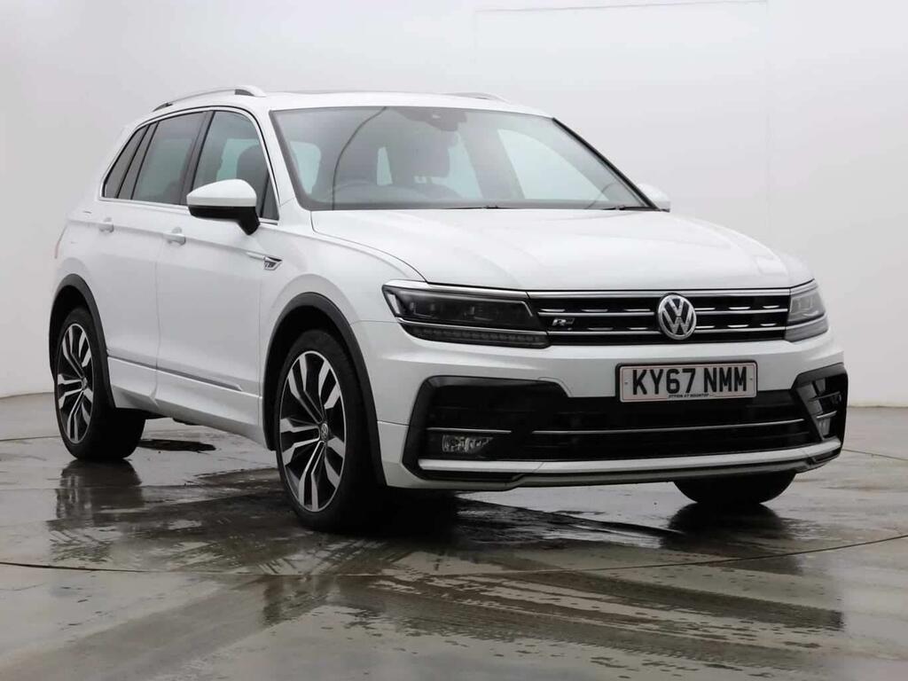 Compare Volkswagen Tiguan 2.0 Tdi R-line Dsg 4Motion Euro 6 Ss KY67NMM White