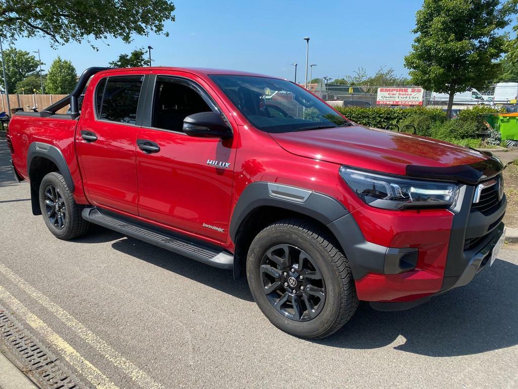 Compare Toyota HILUX 2.8 D-4d Invincible X Double Cab Pickup 4Wd E WK23YMA Red
