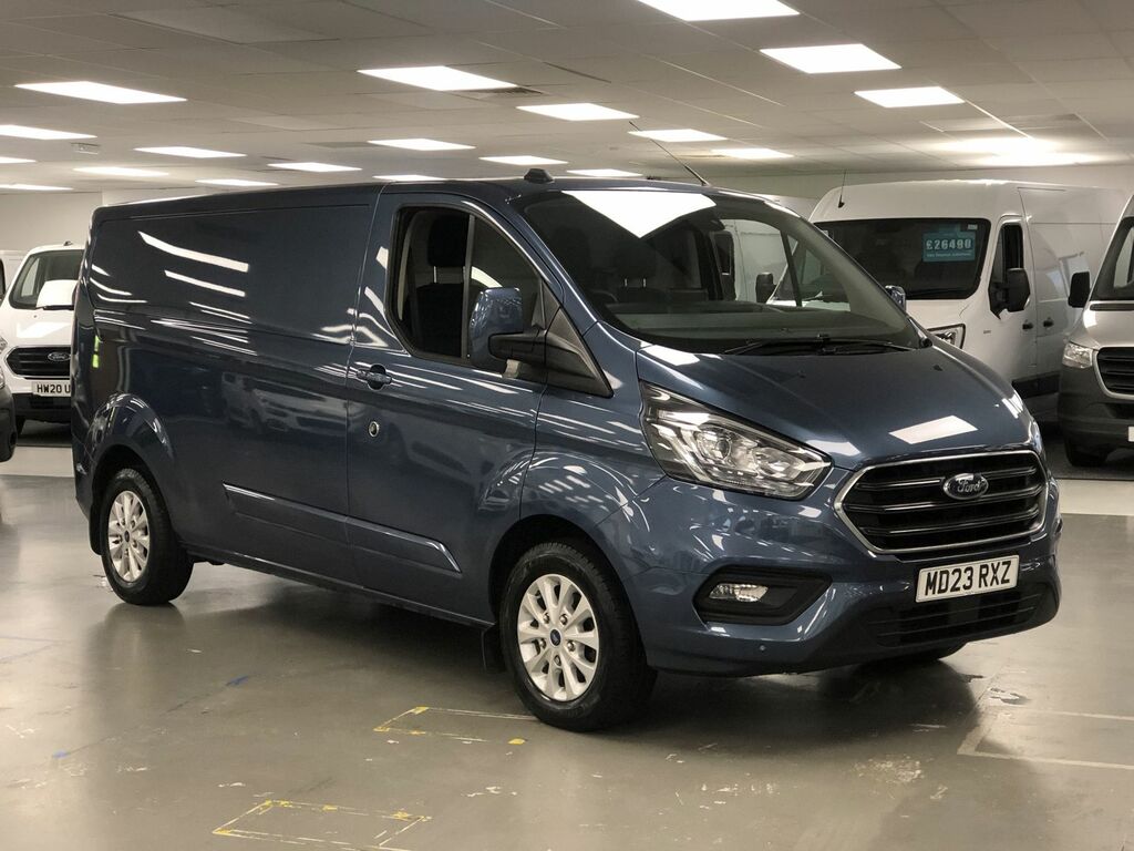 Compare Ford Transit Custom 2.0 Ecoblue 130Ps Low Roof Limited Van MD23RXZ Blue