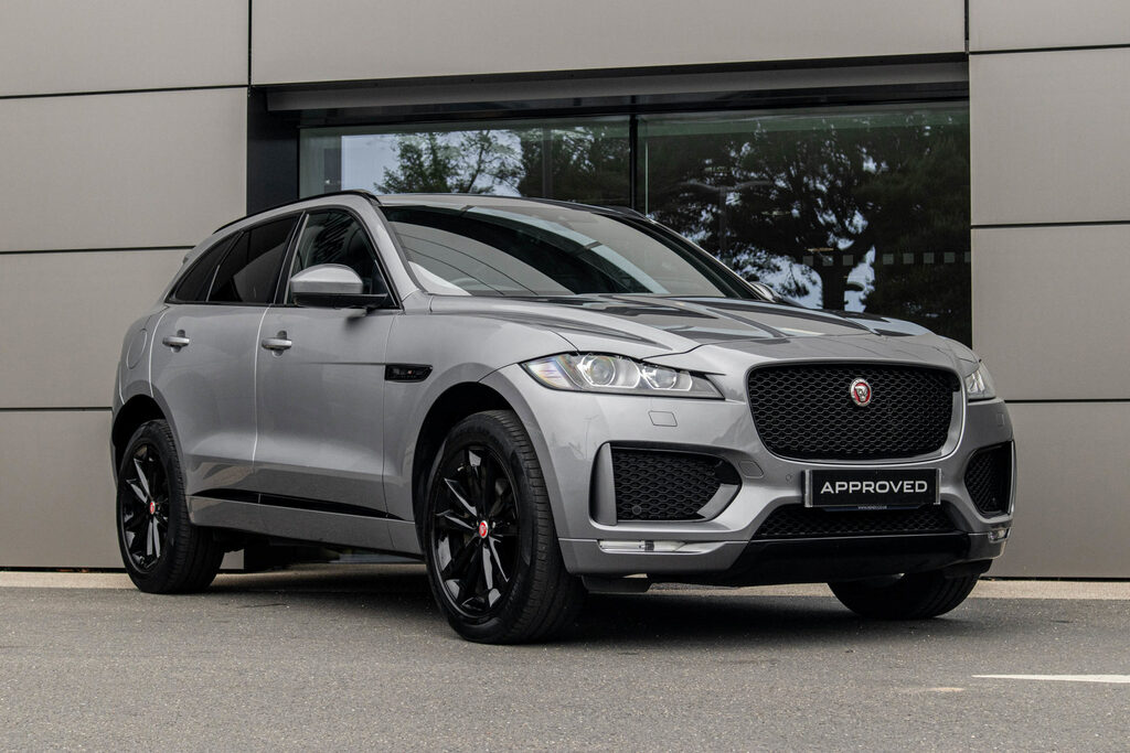 Compare Jaguar F-Pace 2.0D 180 Chequered Flag HJ70YAA Grey