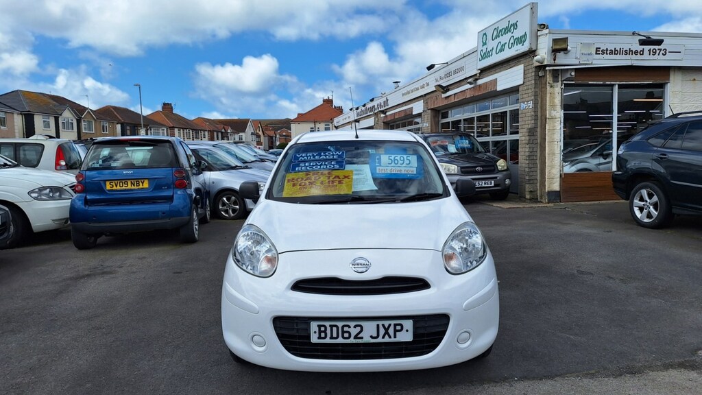 Compare Nissan Micra 1.2 Visia 5-Door From 4,895 Retail Package BD62JXP White