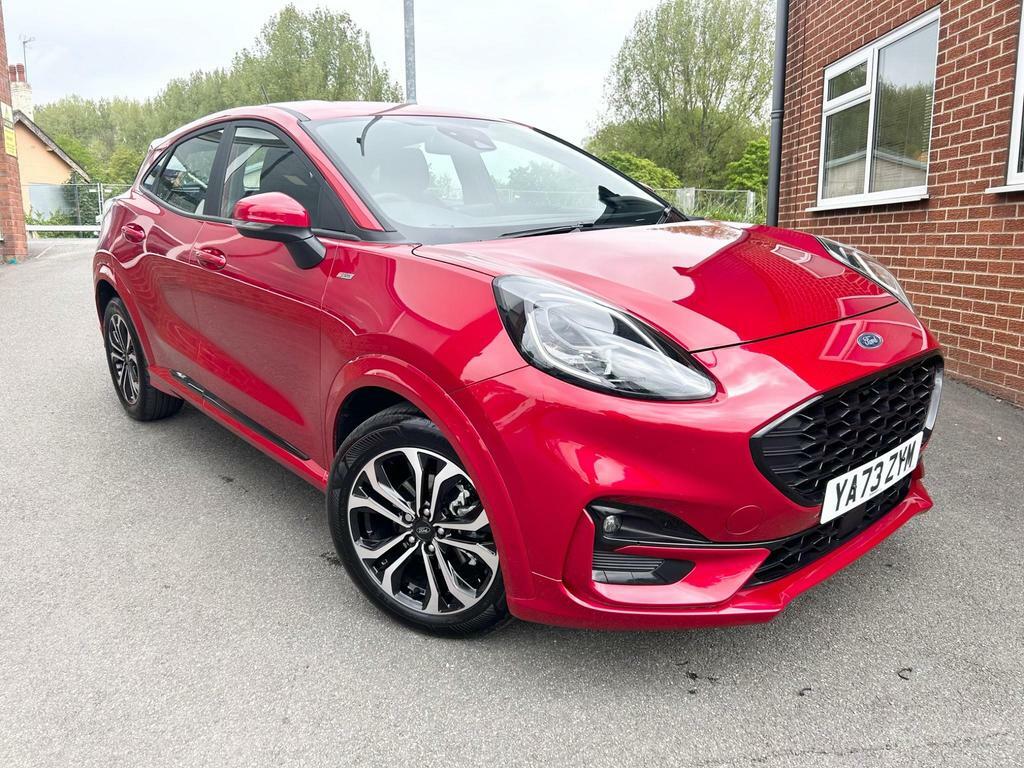 Compare Ford Puma 1.0T Ecoboost Mhev St-line Dct Euro 6 Ss YA73ZYM Red