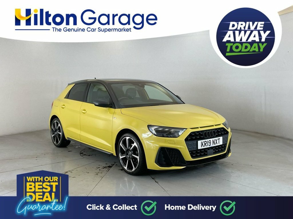 Compare Audi A1 1.5 Sportback Tfsi S Line Contrast Edition KR19NXT Yellow