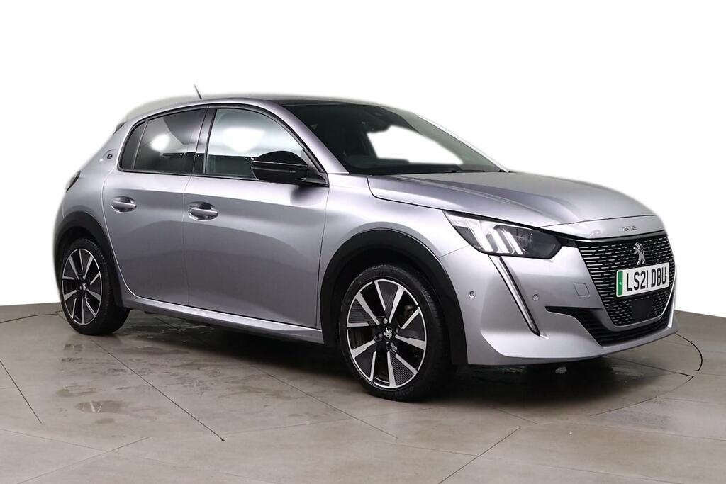 Compare Peugeot e-208 100Kw Gt 50Kwh LS21DBU Grey