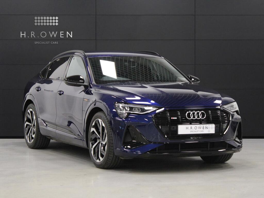 Compare Audi E-tron Black Edition VO72ZWW Blue