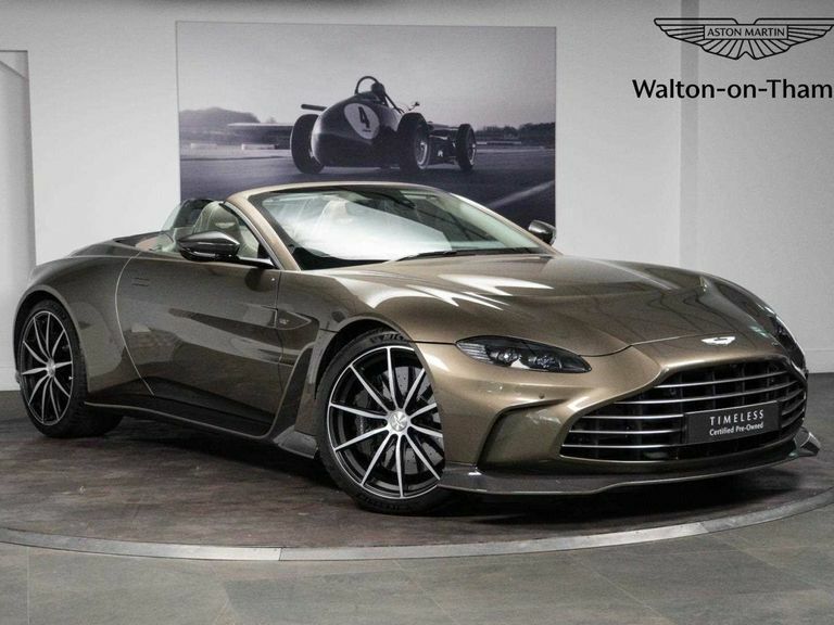 Compare Aston Martin Vantage 5.2 V12 Biturbo Roadster Euro 6 Ss KD23DTV Green