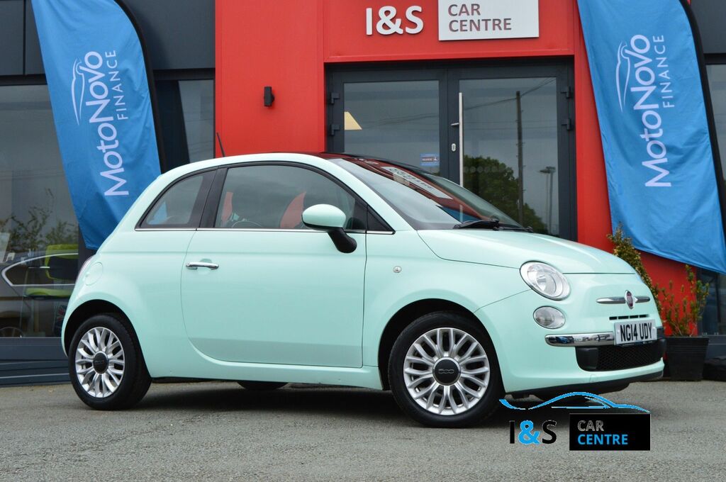 Compare Fiat 500 1.2 Lounge 69 Bhp NG14UDY Green