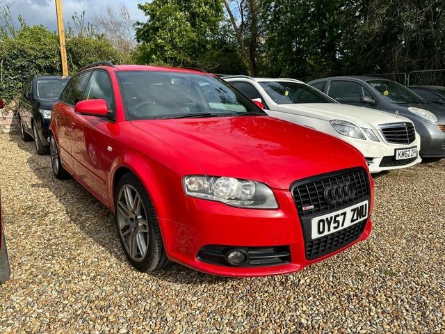 Compare Audi A4 2.0 T S Line Quattro Special Edition 217 Bhp OY57ZNU Red