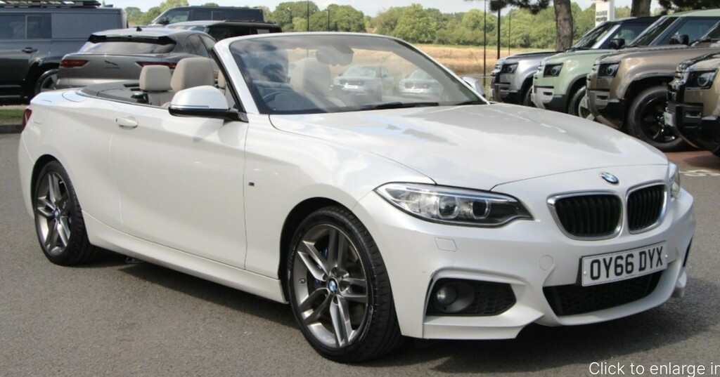 Compare BMW 2 Series 2.0 M Sport Convertible Euro 6 S OY66DYX White