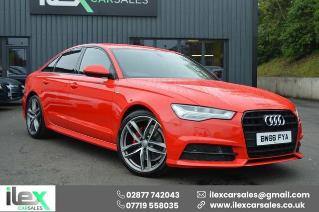 Compare Audi A6 Black Edition BW66FYA Red