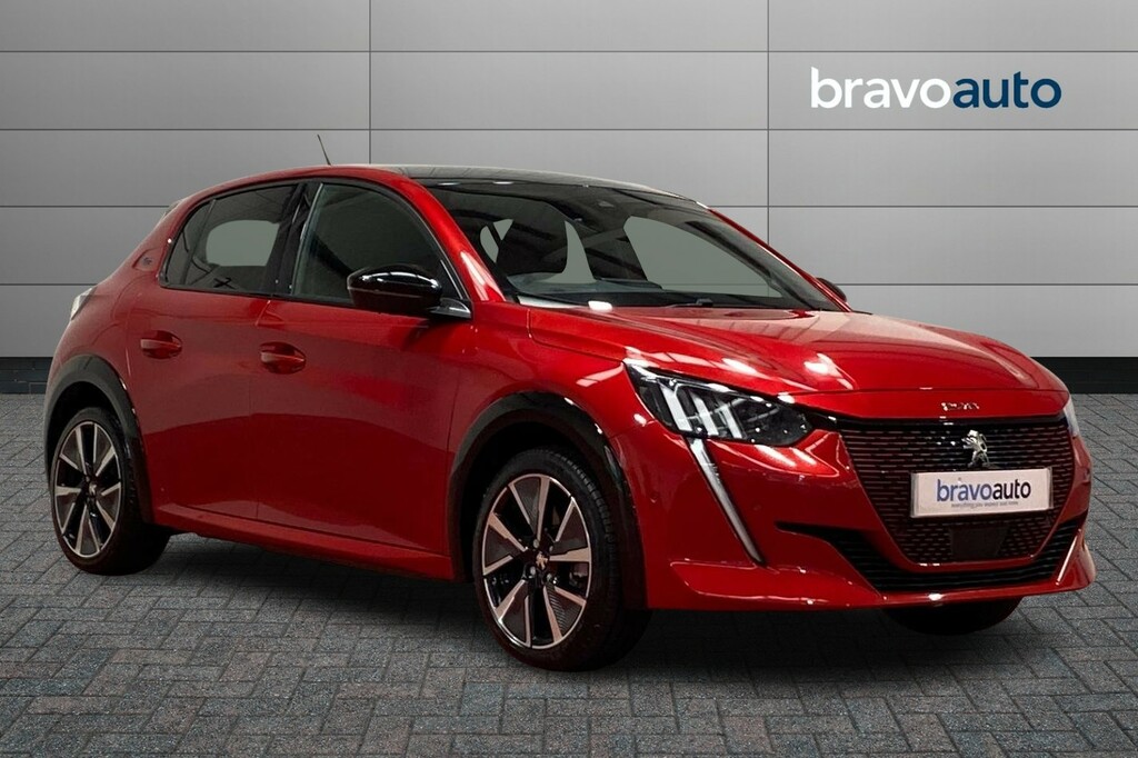 Compare Peugeot e-208 100Kw Gt 50Kwh BW72MAZ Red
