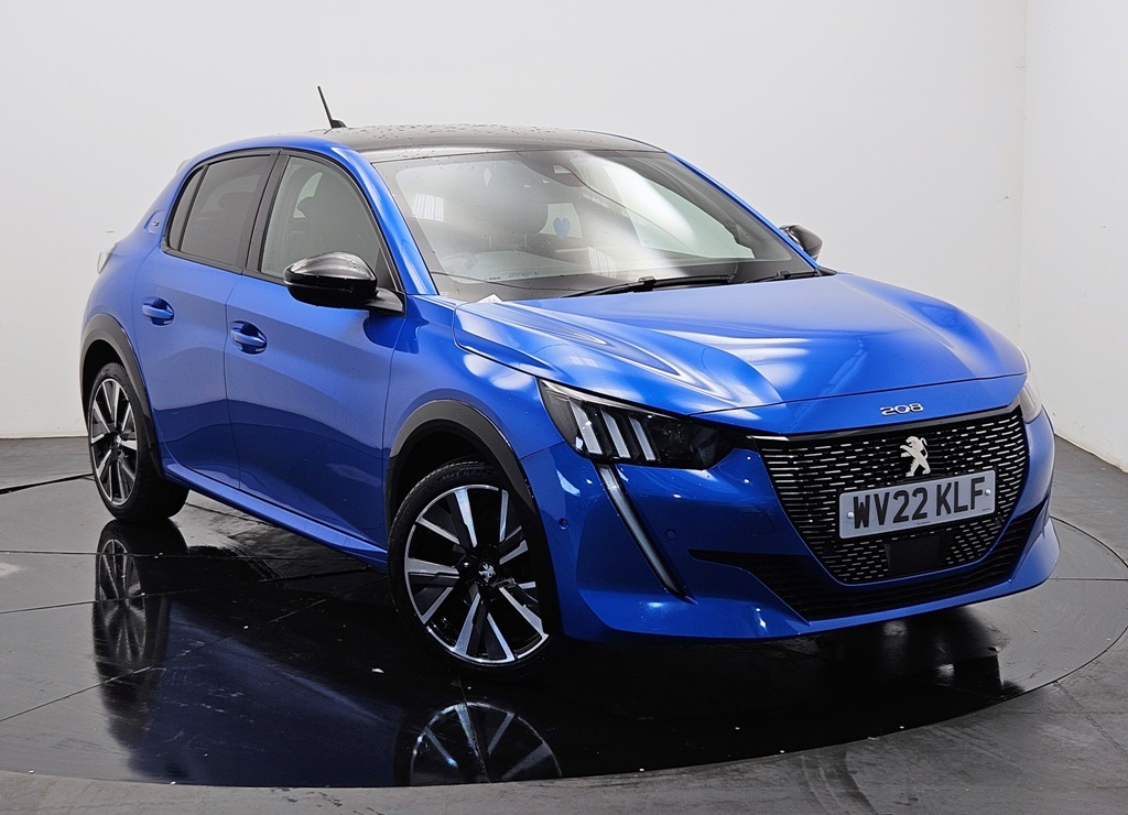 Compare Peugeot 208 1.2 100Hp Gt From 1499 Deposit 285 Per Month WV22KLF Blue