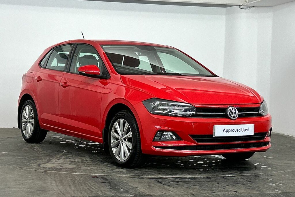 Compare Volkswagen Polo Mk6 Hatchback 1.0 Tsi 115Ps Sel SW19FHM Red