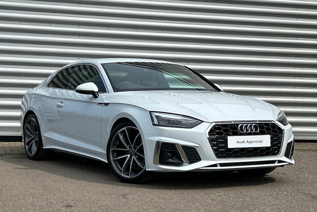 Compare Audi A5 Coupe- S Line 35 Tfsi 150 Ps S Tronic SP73UOL White
