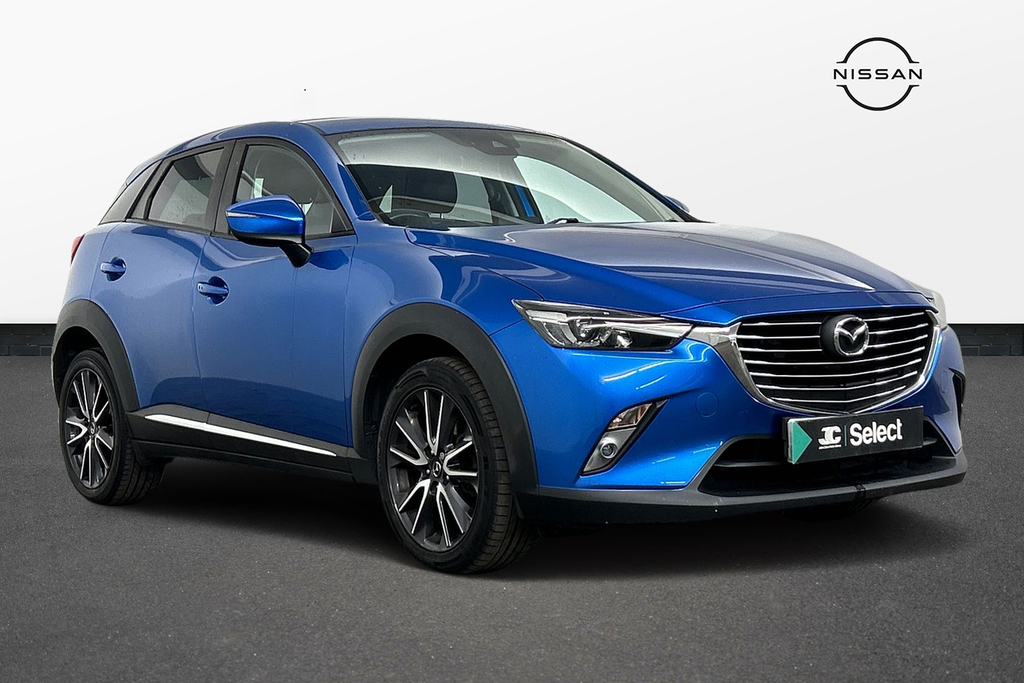 Compare Mazda CX-3 2.0 Skyactiv-g Sport Nav Euro 6 Ss SH67MYL Blue