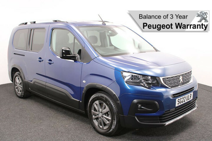 Compare Peugeot Rifter 1.2 Puretech Allure Premium Lwb 5 Seat Au SG22ULR Blue