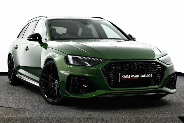 Compare Audi RS4 2021 2.9 Tfsi V6 Carbon Black Estate Tiptronic PN21OVG Green
