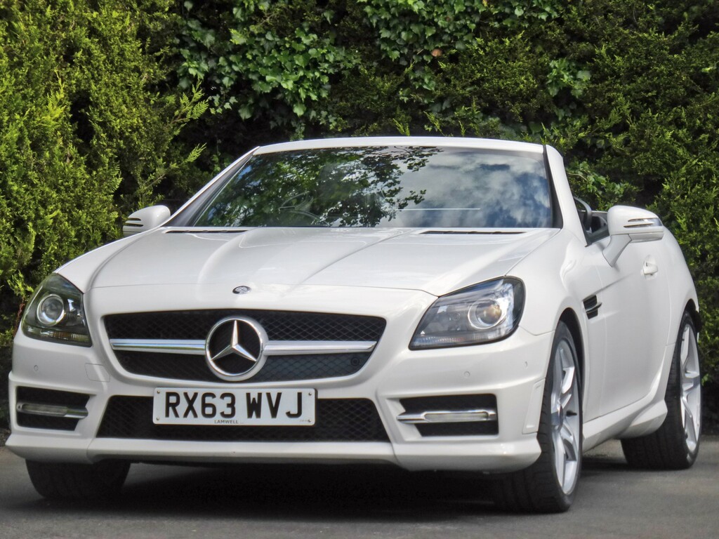 Mercedes-Benz SLK Convertible White #1