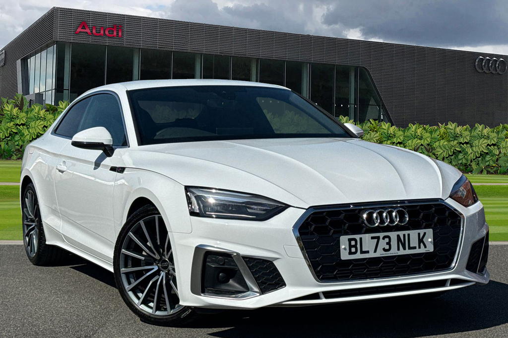 Compare Audi A5 Coup- S Line 40 Tfsi 204 Ps S Tronic BL73NLK White