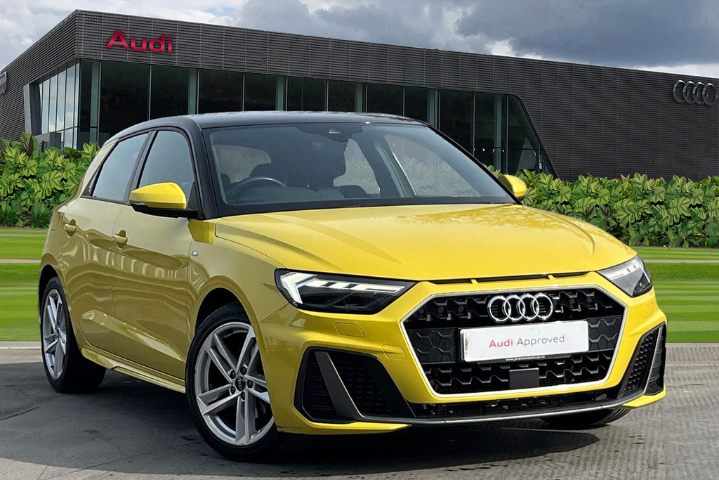 Compare Audi A1 S Line 30 Tfsi 110 Ps S Tronic DB21BWE Yellow