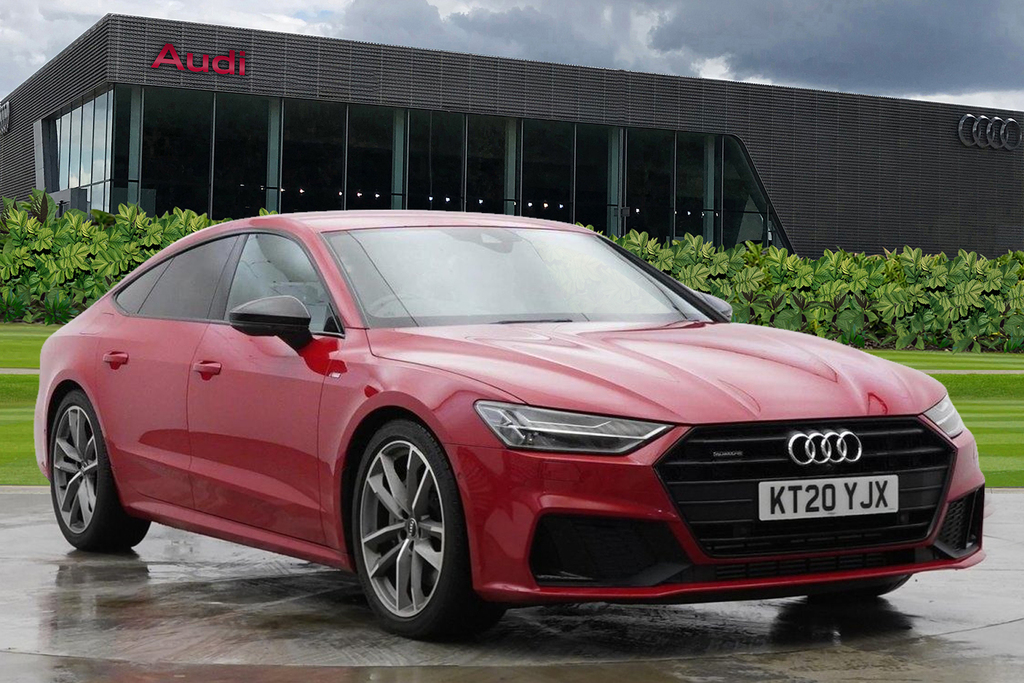 Compare Audi A7 Black Edition 55 Tfsi Quattro 340 Ps S Tronic KT20YJX Red