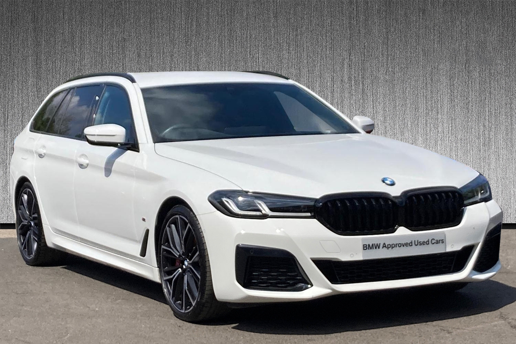 Compare BMW 5 Series 520D M Sport Touring YJ23RDE White