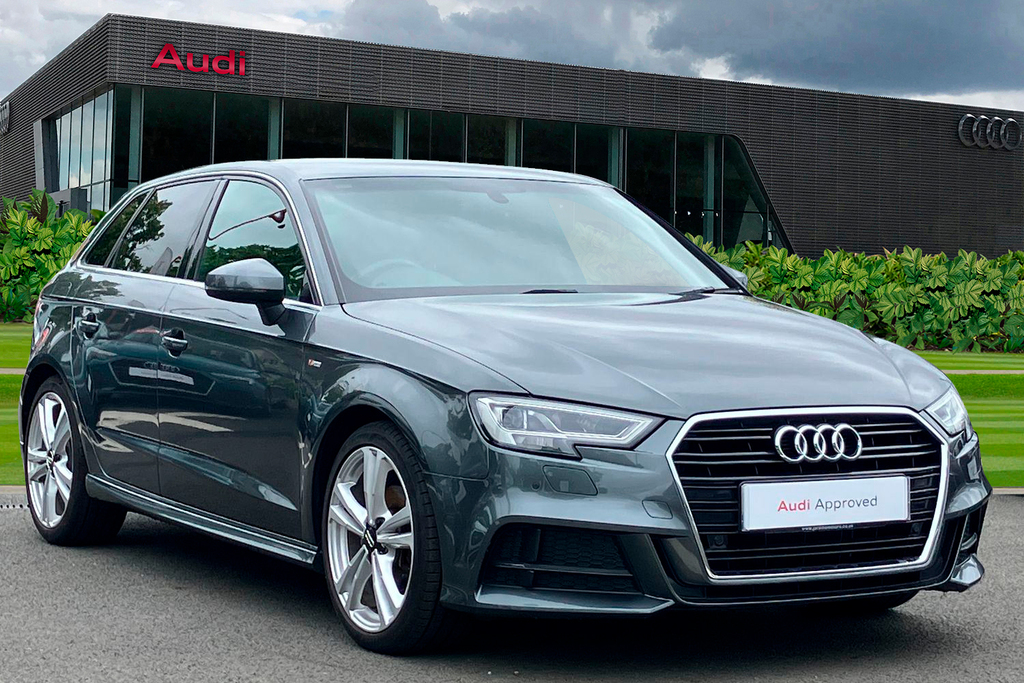 Compare Audi A3 S Line 1.5 Tfsi Cylinder On Demand 150 Ps S Tronic MH18BUF Grey