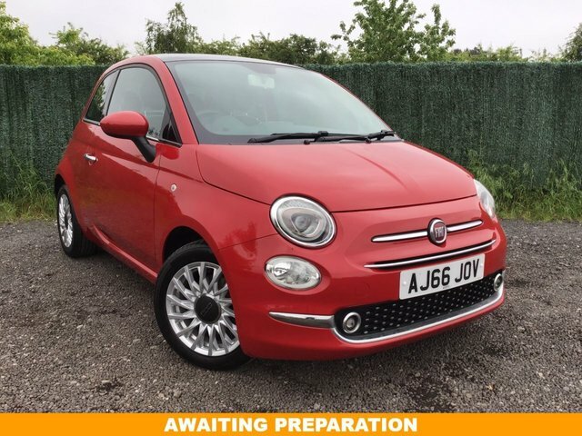 Compare Fiat 500 1.2 Lounge 69 Bhp From Pound115 Per Month Sts AJ66JOV Red