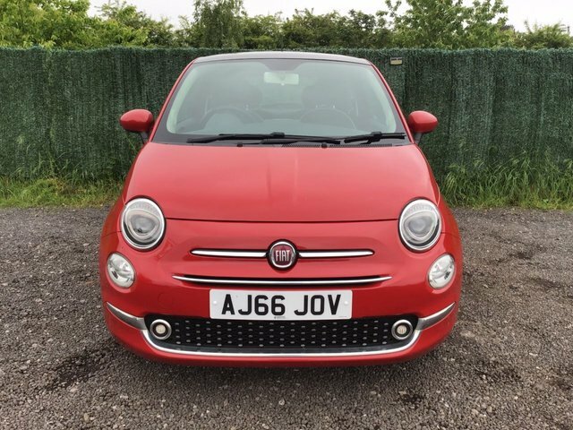 Compare Fiat 500 1.2 Lounge 69 Bhp From Pound115 Per Month Sts AJ66JOV Red